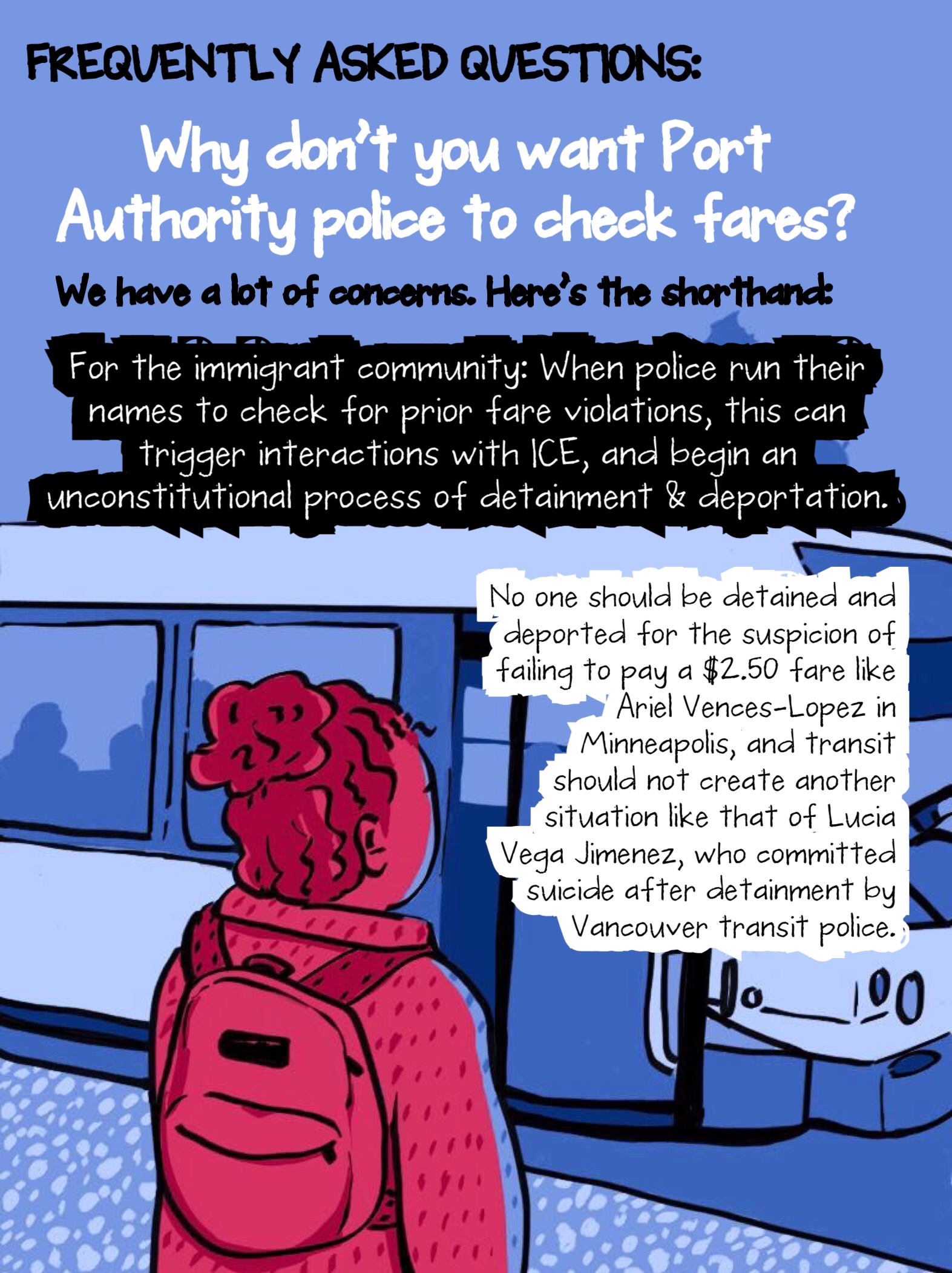 immigrant - FAQ about Port Authority's Proposed "Proof of Payment" Fare Enforcement