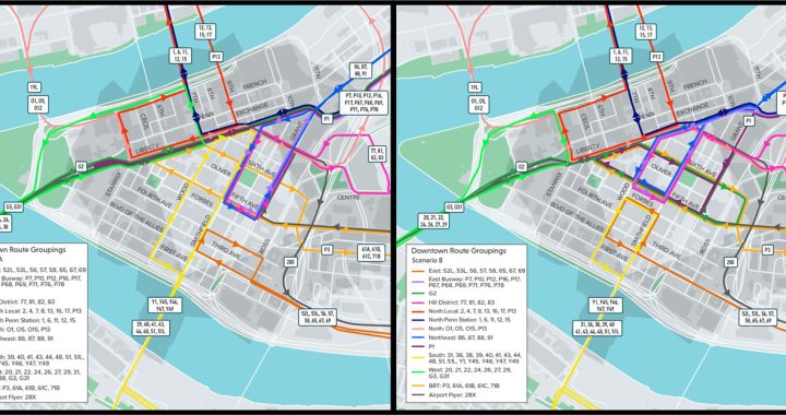 2 scenario maps 720x380 - Big deal! Right now! New Changes Proposed for Downtown Transit